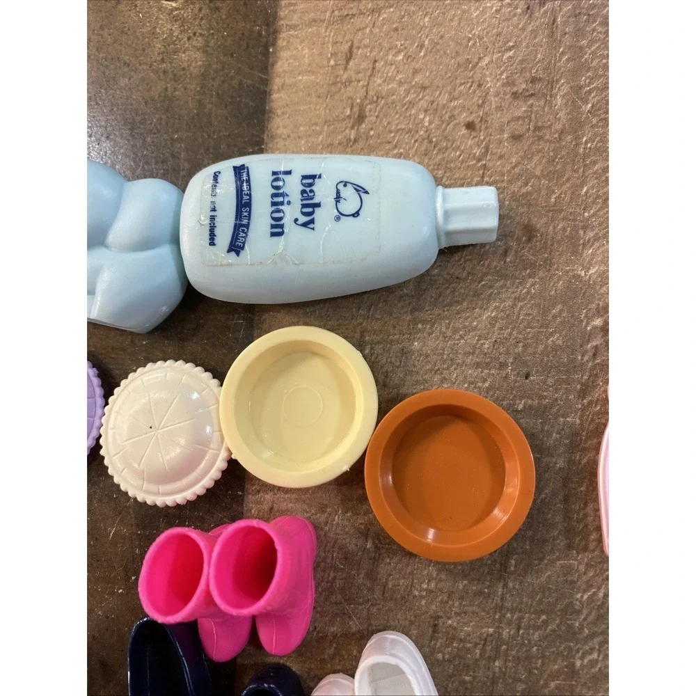 Vintage 1980s-90s Barbie Accessory Lot - 82 Pieces - Shoes, Furniture, Hair Care